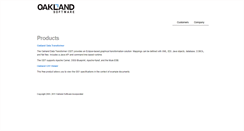 Desktop Screenshot of oaklandsoftware.com