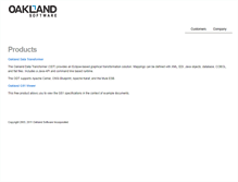 Tablet Screenshot of oaklandsoftware.com